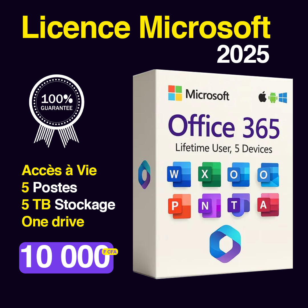 Licence microsoft 365  Année 2025